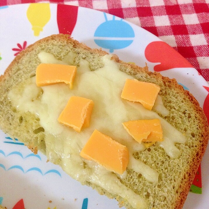 Wチーズのトースト♡